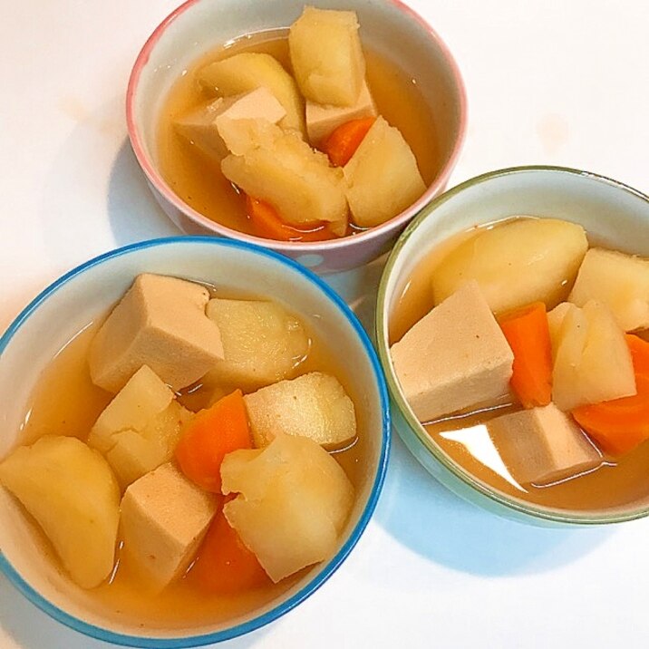 高野豆腐と根菜の☆美味しいあっさり煮